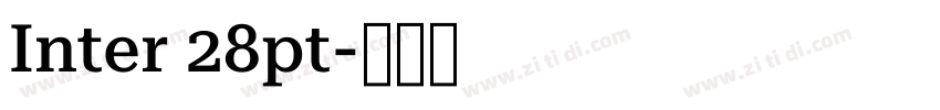 Inter 28pt字体转换